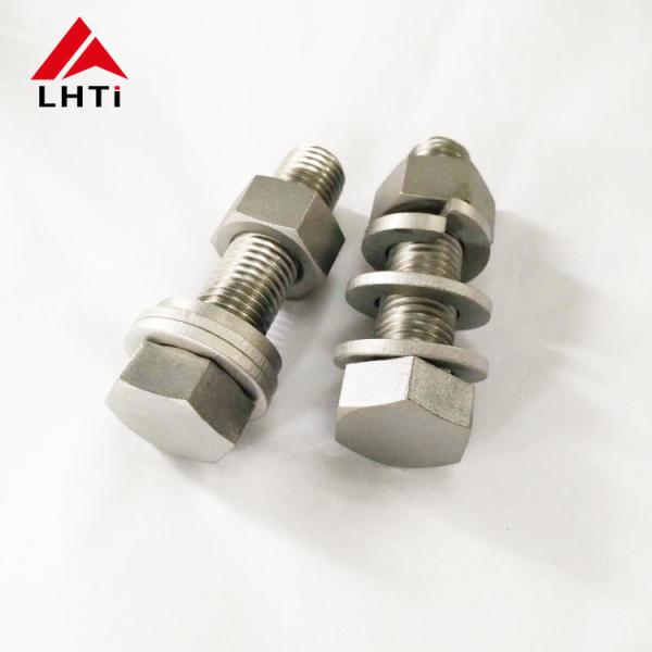 Quality Hex Titanium Bolts Nuts  , Titanium Fasteners DIN934 Gr2 With Washers for sale