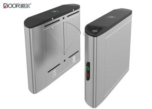 China Fingerprint Access Control Flap Barrier Gate With 1200mm Passing Width wholesale