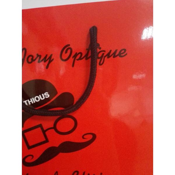 Custom Design Logo Printed Art Paper Shopping Bag For Cloth With Handle