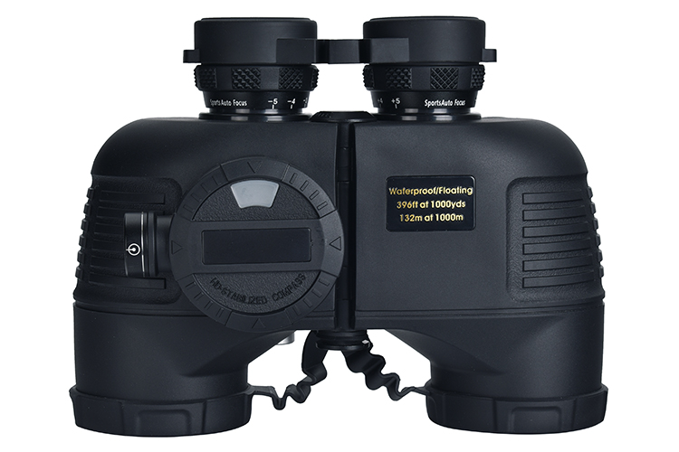 7x Magnification Marine Telescope with Compass and Rangefinder