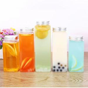 China Medium Plastic Milk Tea Bottles for Customization Branding wholesale