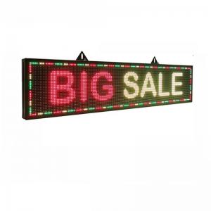 SMD3535 Full Color Led Text Display Board 16*160cm Car Window Message Display