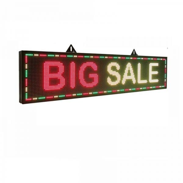 Quality SMD3535 Full Color Led Text Display Board 16*160cm Car Window Message Display for sale