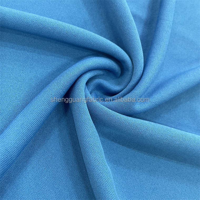 Super poly 4 way stretch shoe fabric material tricot knitted 100% polyester fabric