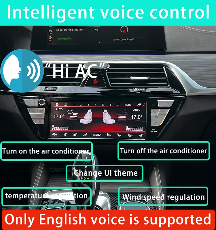 Car Air Conditioner Control Panel Screen X3M G01 G08 X4M G02 F98 BMW Climate Control Unit