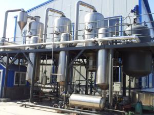 China Falling Film Multiple Effect Evaporator Alcohol Distiller Steam Heating wholesale