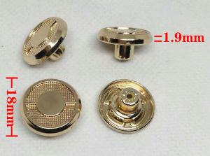 China metal sewing jeans button custom logo metal buttons light gold wholesale