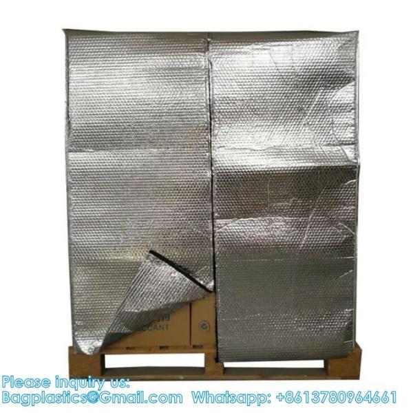 Thermal Hood Moistproof Insulated Pallet Cover With Zipper Pallet Cover Cold Shipping Packaging Insulated Pallet Bag