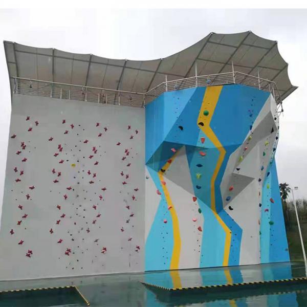 Quality Mixed Color Fiberglass Rope Adult Climbing Wall For Shopping Mall for sale