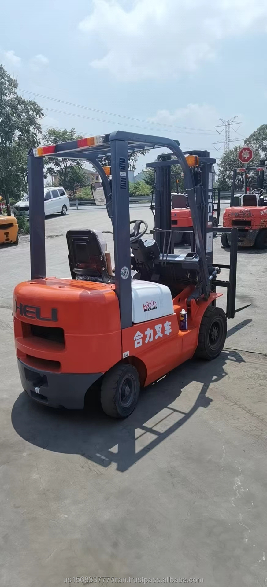 Diesel Engine Powered Heli H2000 Forklift and Great Efficiency with 1000MM Fork Length