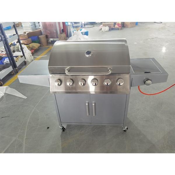 YF-01ZW06-BS Heavy-Duty Stainless Steel 6 1 Burners BBQ Gas Grill with Powder Coating