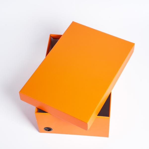 Eco-friendly Single Side Coating Rigid Cardboard Shoe Storage Box for Spot Goods