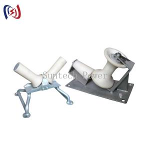 China Cable Turning Radius Wire Pulling Rollers V Shaped Nylon Sheave wholesale