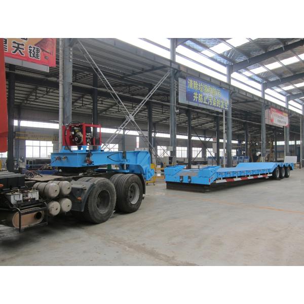 BPW Axles Low Platform 120 TON Front Loading Lowbed Trailer with Removable Gooseneck