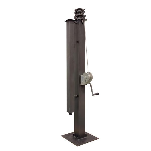 Quality Hand Crank Telescoping Mast  6m 7m Customized Height Lighting Pole for sale