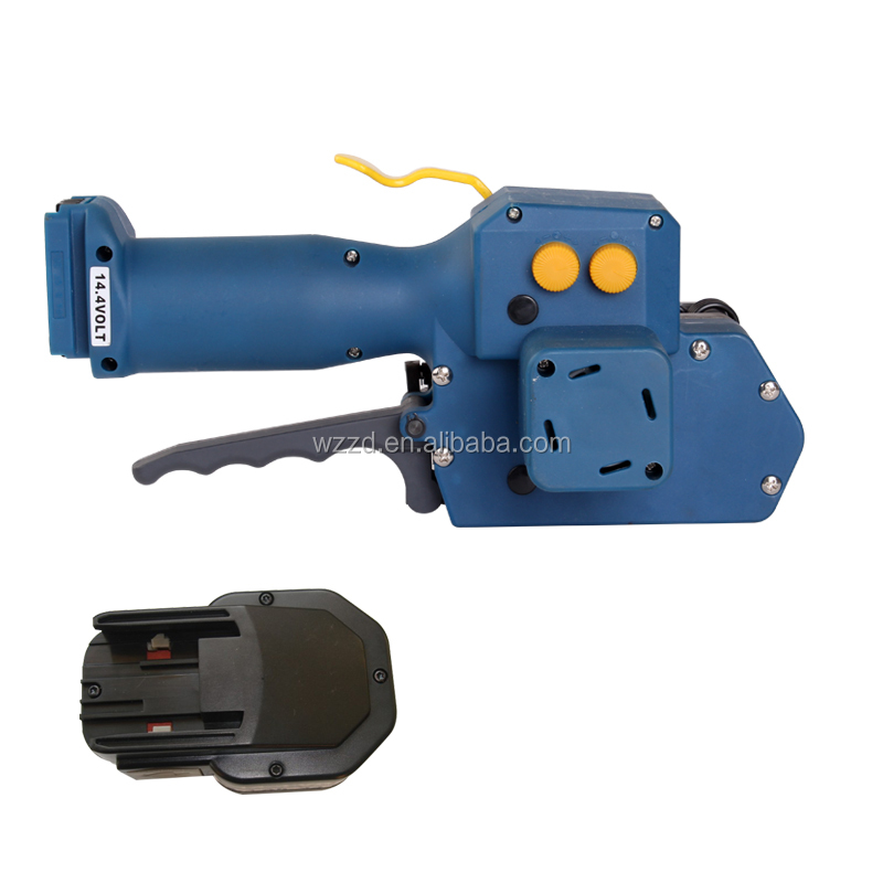 Portable Battery Powered Plastic Strapping Tool For Paper Wood Stone And Carton Packing