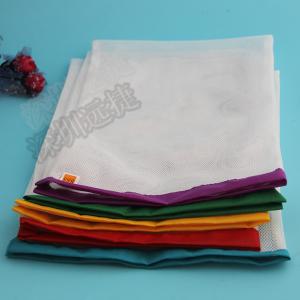 China Lightweight White Mesh Laundry Bag Customized Label 3pcs / 6pcs One Set wholesale