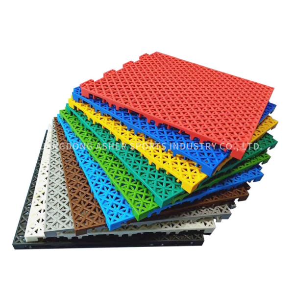 Quality Anti Fatigue Interlocking Basketball Flooring Customized PP Interlocking Tiles for sale