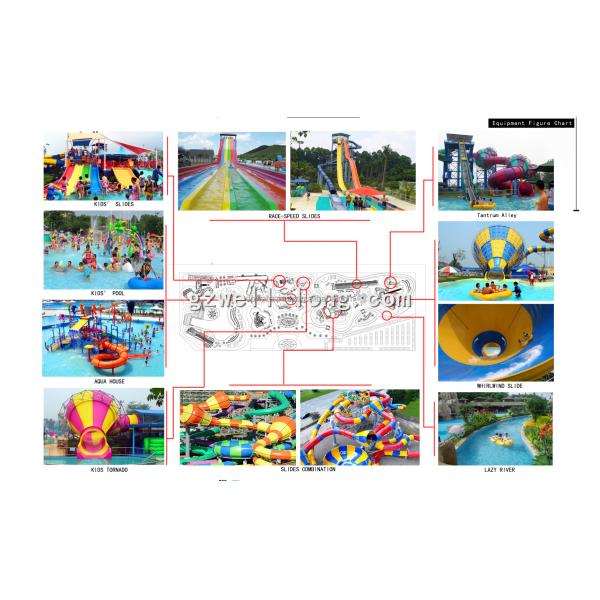Custom Outdoor Water Playground Equipment Children Aqua Park With Splash Pads For Hotels And Resorts