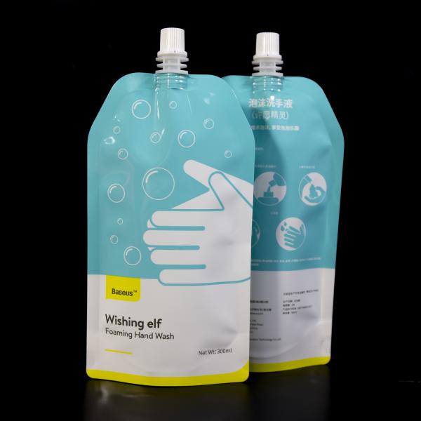 Quality Food Safe Standable Juice Spout Pouch With Leak-Resistant Customizable Spout for sale