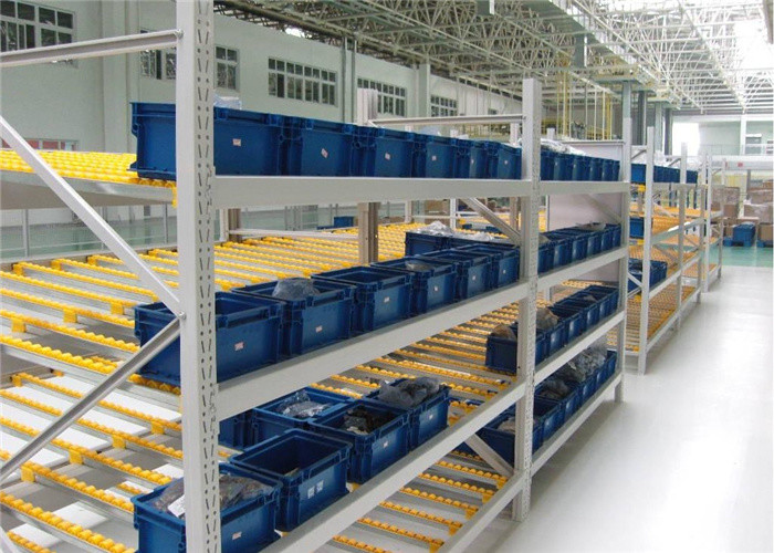 Warehouse Picking System Carton Flow Rack with Gravity Roller