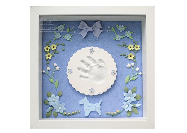 Quality Handmade Newborn Childrens Memory Box , Custom Hand And Footprint Photo Frame for sale