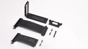 China PCI Express Riser Card PCI-E 3.0 x 16 Riser Card Extender Ribbon Flexible Extension Cable 90 Degree For Graphic Cards(30cm) on sale