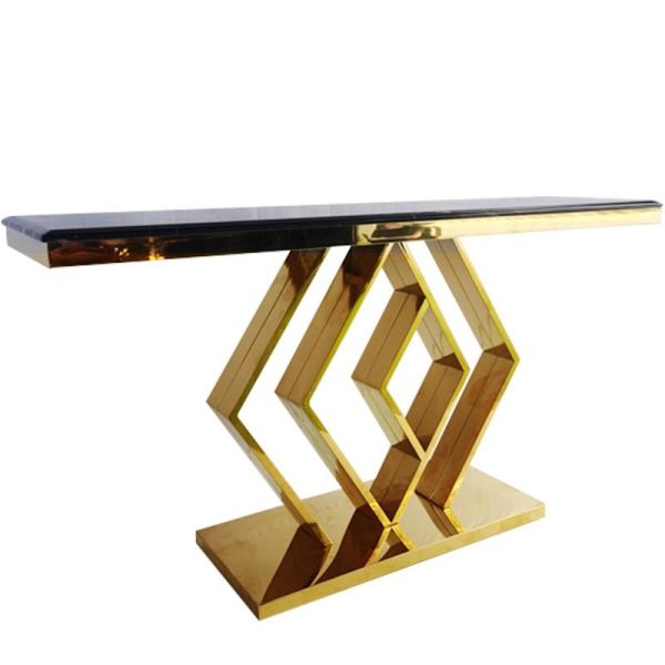 Quality Console table near the wall light luxury entryway table Hotel lobby end view table for sale