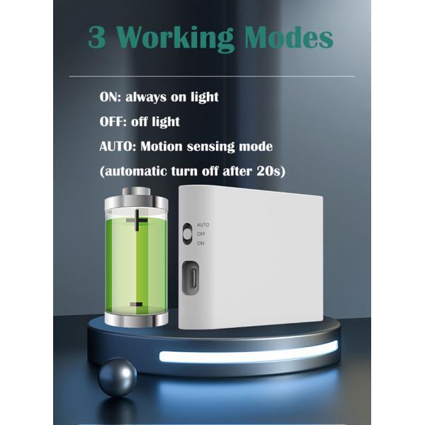 Motion Sensor Led Night Light With Adjustable Brightness Up To 10 Feet Range
