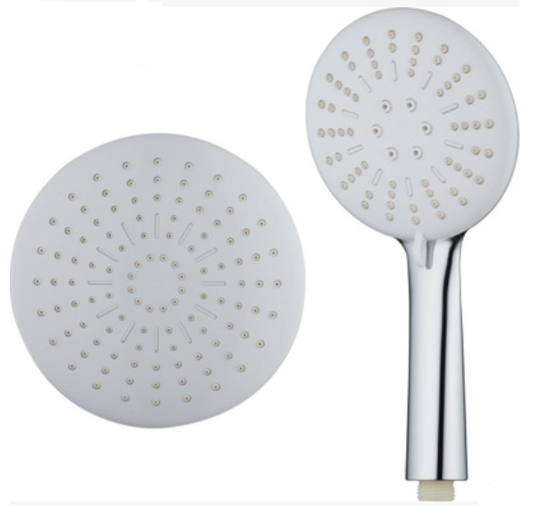 High quality chrome plating shower head hand shower top shower spray shower set three flows