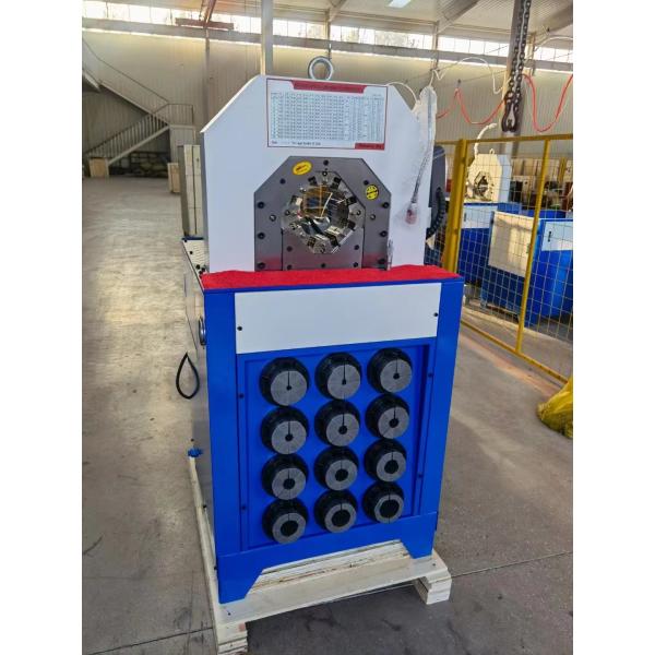 PLC / Button / Digital Panel Control System Hose Crimping Machine For Withhold Faster