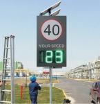 Solar Powered Speed Warning Signs Led Display Portable Radar Speed Sign