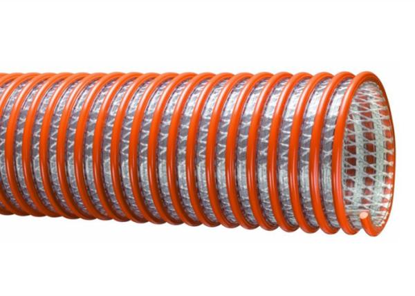 Quality Non Toxic PVC Spiral Hose Pipe , PVC Suction Discharge Hose / Pipe Weather Resistance for sale