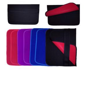 China Unique Neoprene PC Laptop Sleeve Bags 17 Inch Flip Style With Elastic Band wholesale