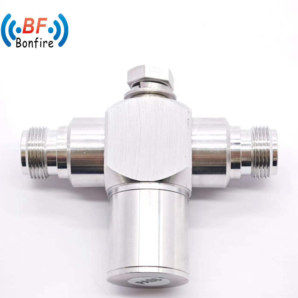698-3800MHz RF Arrester RF TV Fjk Surge Arrester F Type Male to Female Lightning Surge Protector 3G 90V 230V 600V Lightning Protection Gas Tube RF Arrestor