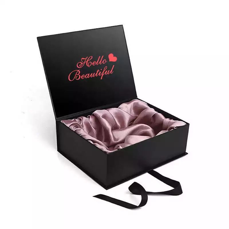 Luxury Folding Paper Packaging Carton Box, Custom Logo Printed Human Hair Wig Extensions Gift Box
