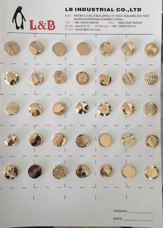 high quality shine zinc alloy button jeans button metal button for garment