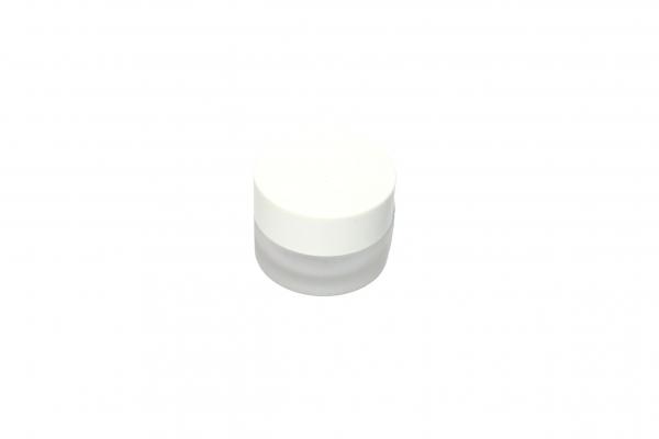 Quality 5ml Frosted Glass Cosmetic Jars with Screw Cap for sale