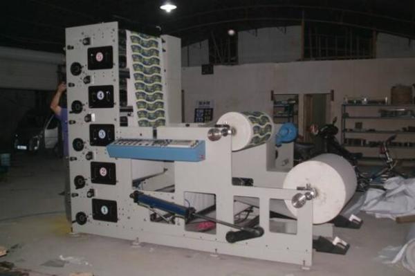 Quality 4 Color Flexographic Printing Machine , 4200kg Flexographic Label Printing Machine for sale