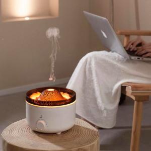 China 560ml Ambient Fire Flame Humidifier Flame Humidifier with 7 Colors Mood Light and Quiet Operation wholesale