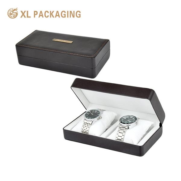 Quality Customized Logo Men Woman Watch Set Packaging Box with Pillow Luxury Watch Paper Gift Packaging Box for sale