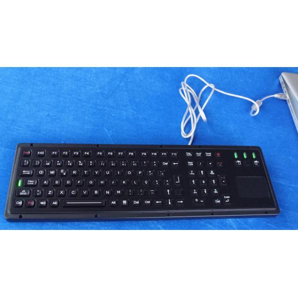 Illuminated USB Industrial Keyboard With Touchpad
