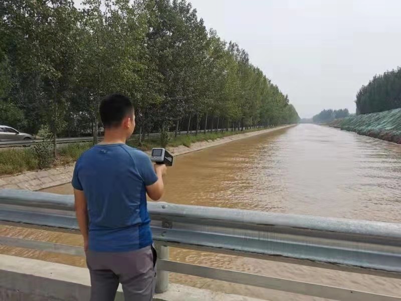 High Resolution Portable Handheld River Surface Radar Flow Speed Meter IP67 Protected