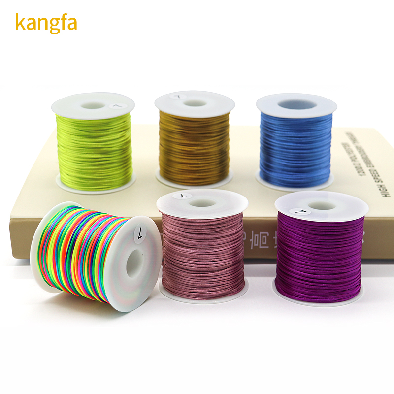 1mm 1.5mm 2mm Nylon String Cord Woven Craft String for Chinese Knot Tassel Accessories