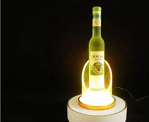23CM Bottle Glorifier Display Led Light Display Base Silk Printing