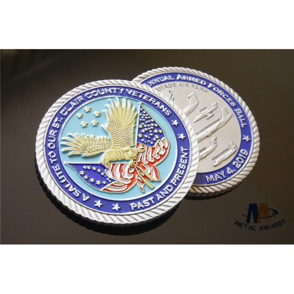 Human Type Custom Challenge Coins Soft Enamel Both Side For Home Decorations