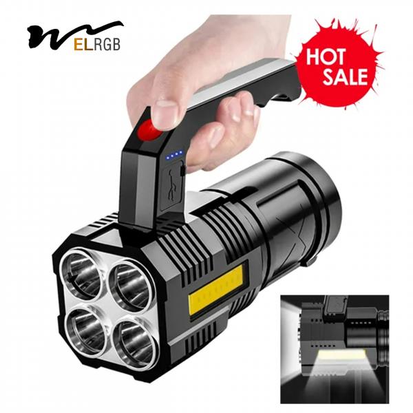 Quality 1500mah Rechargeable Waterproof Torch Outdoor Working Light 6000K for sale