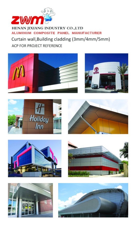 Rose Silver Aluminum Composite Panel Used for Externel Decoration