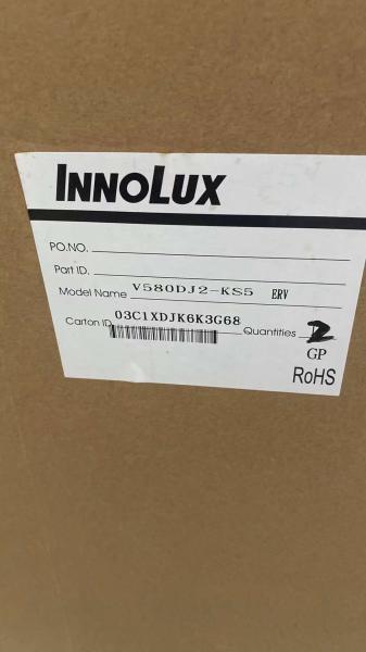 Quality 350cd/M2 Large LCD Display Screen 76PPI Innolux 58" WLED V580DJ2-KS5 for sale