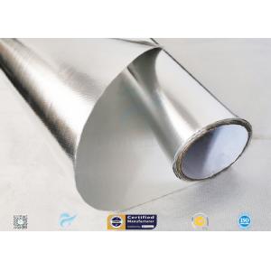 China Moisture Resistant Aluminium Foil Silver Coated Fabric 300℃ Industry Using wholesale
